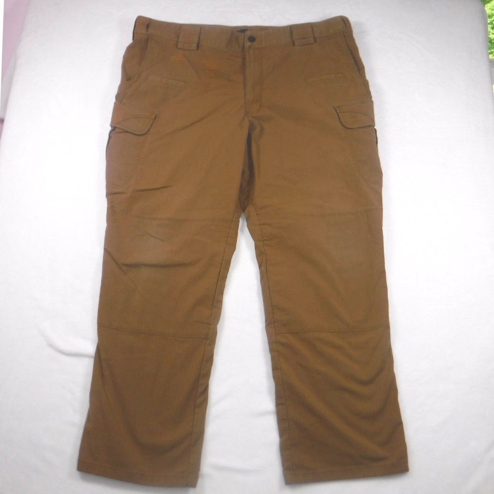 5.11 Tactical Series Mens Cargo Pants Brown Ripstop 40x30 Work Hiking Outdoor